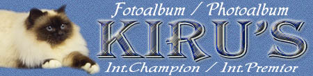 Kiru's siger tillykke til Int. Champion & Int. Premiors.